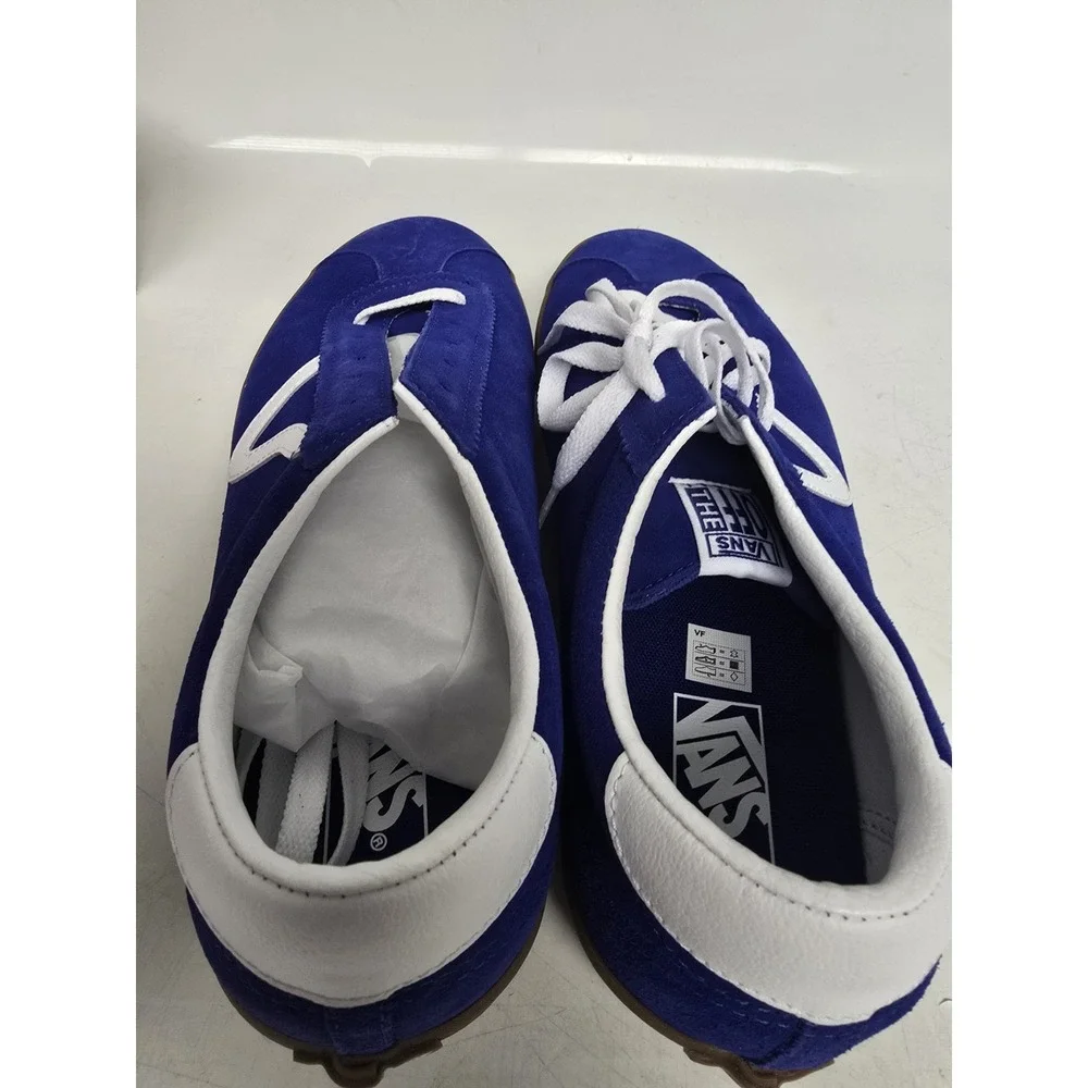 Vans Track Sports Low Blue White Gum Suede Sneakers VN000CTDCJF1 Mens 12